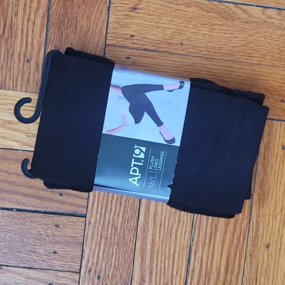 Brand New Black Fleece Lined Leggings M/L
